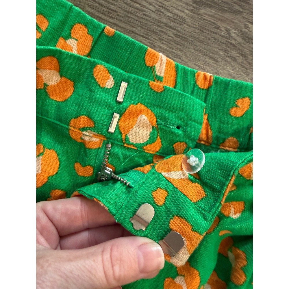 Tabitha Brown Target Linen Blend Tropical Leopard Print Shirt Shorts Set XL/ 1X - Picture 7 of 9